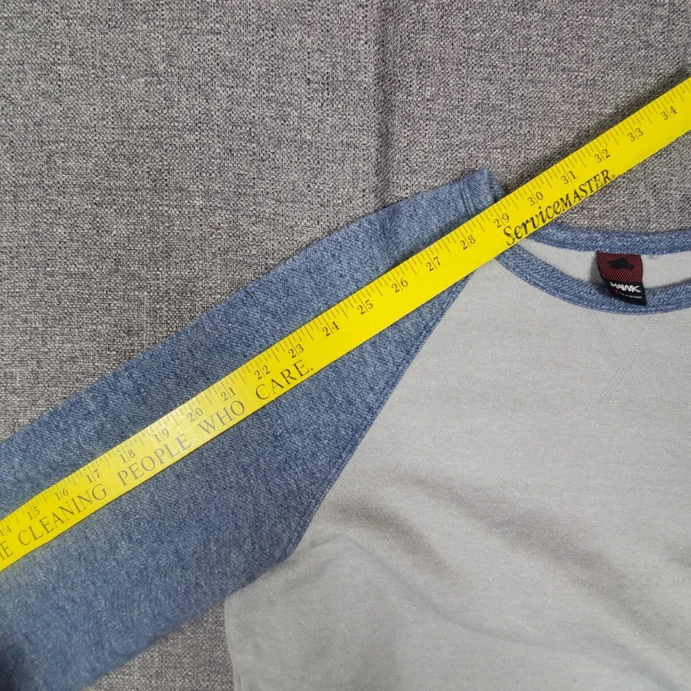 Tony Hawk Sweatshirt Mens Small Crew Neck Pullover Colorblock Fleece Gray